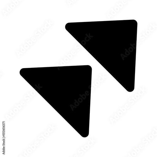 Top right arrow icon. Ideal for wayfinding or directional designs.