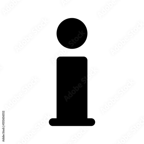 Information center icon. Ideal for wayfinding or help desks.