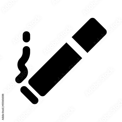 Cigarette for Smoking room icon. Ideal for wayfinding or designated areas.