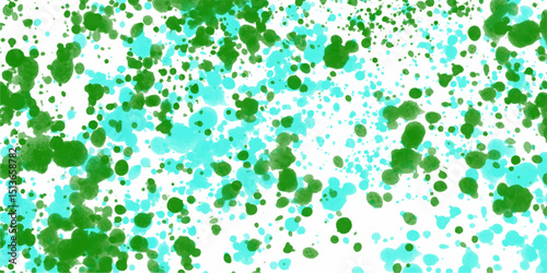 Green and blue watercolor splatter pattern abstract design for decorative backgrounds and artistic elements