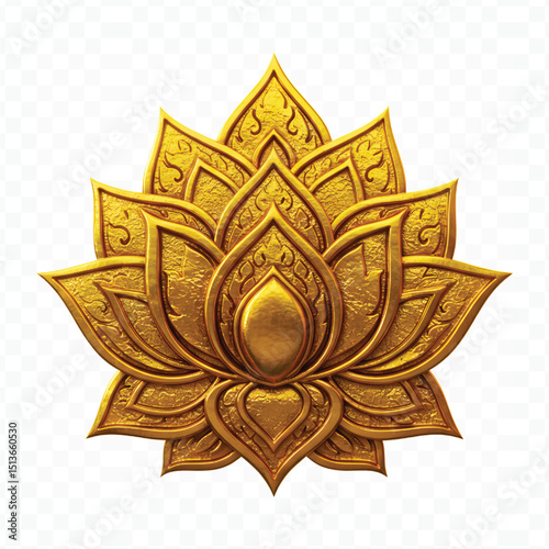 om symbol on a golden background
