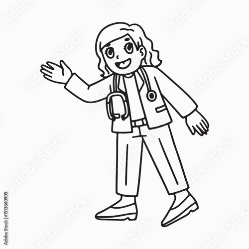 A cute and funny a Female Doctor