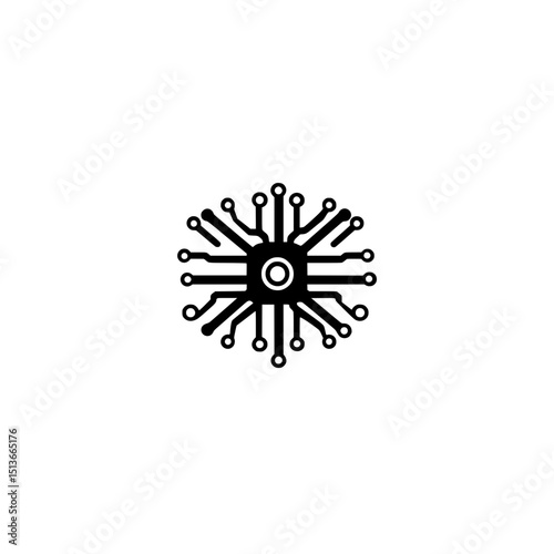 Monitoring icon vector representing system tracking