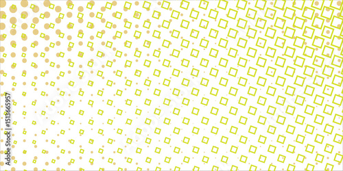 Ecru gradient with texture of square sprinkles. white background, modern square sprinkles vector design, paper texture.