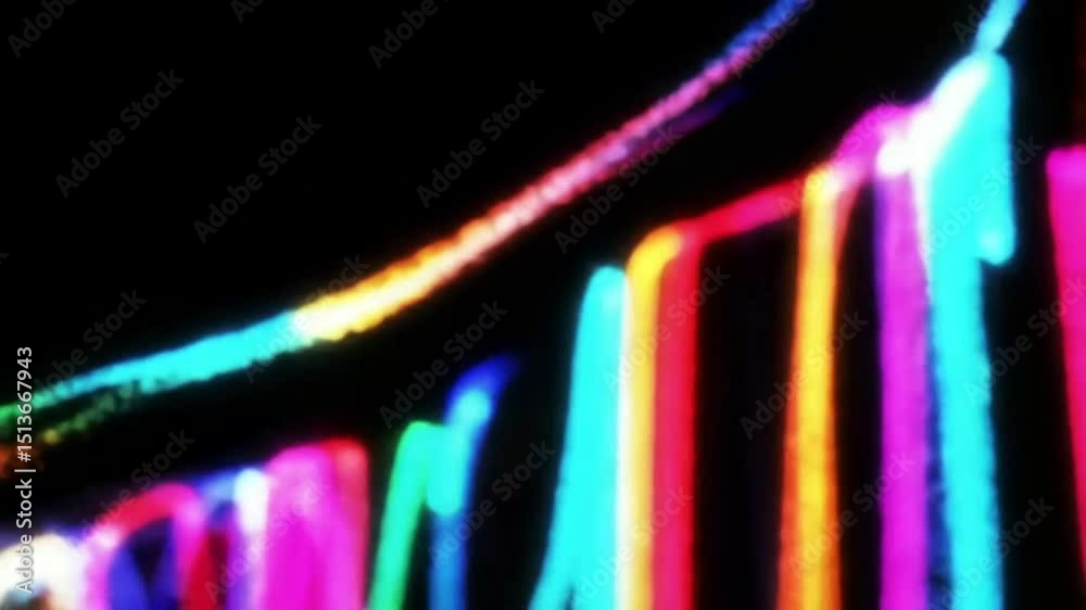 Abstract multicolored vertical bar graph