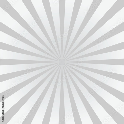 gray sunburst ray vector background design template