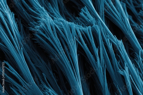 Detailed fiber structure observed under an electron microscope at a laboratory photo