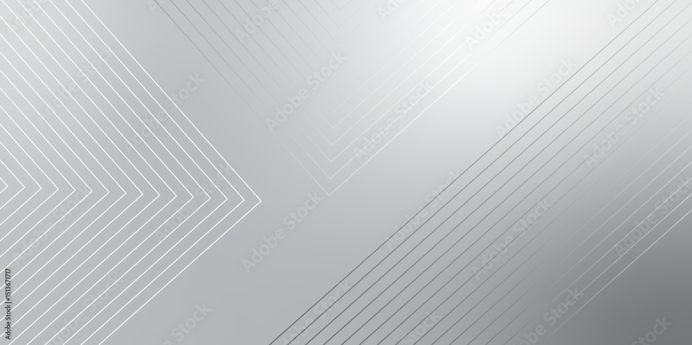 Fototapeta premium Elegant white background with shiny lines. Light grey lines in 3D perspective vector abstract background .Grey abstract gradient with lines background for backdrop or presentation 