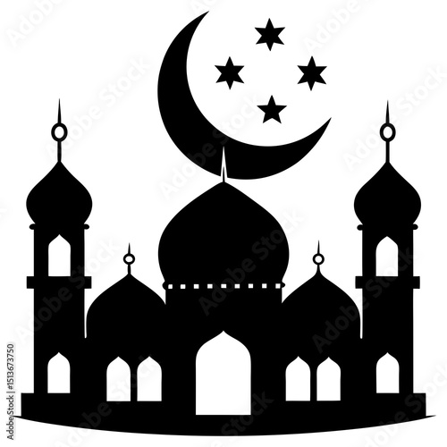 vector illustration of a mosque  