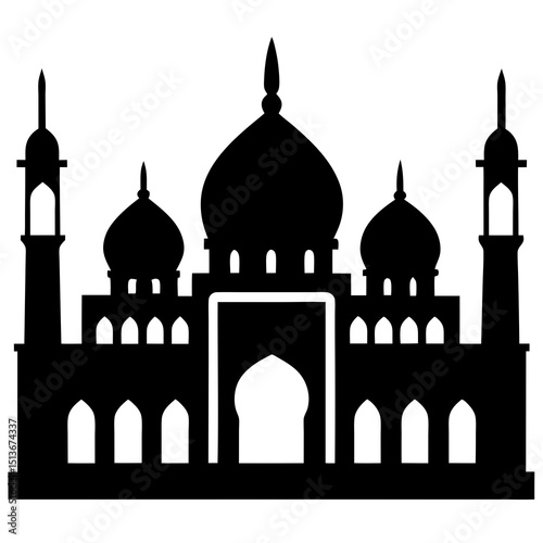 vector illustration of a mosque  