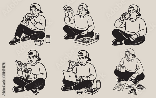 Snack Life — Vector Character Pack