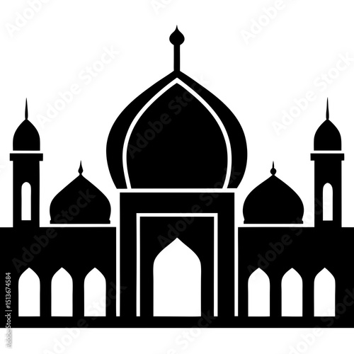 vector illustration of a mosque  