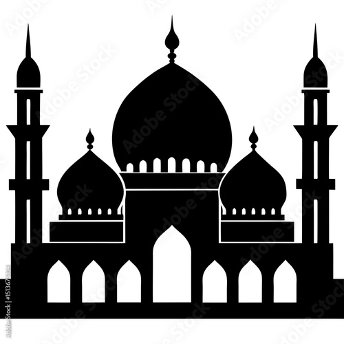 vector illustration of a mosque  