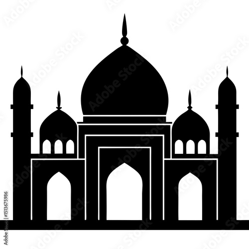 vector illustration of a mosque  