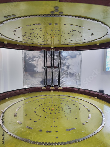 MRI magnet shimming plate showed during installation