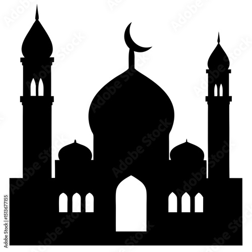 vector illustration of a mosque  