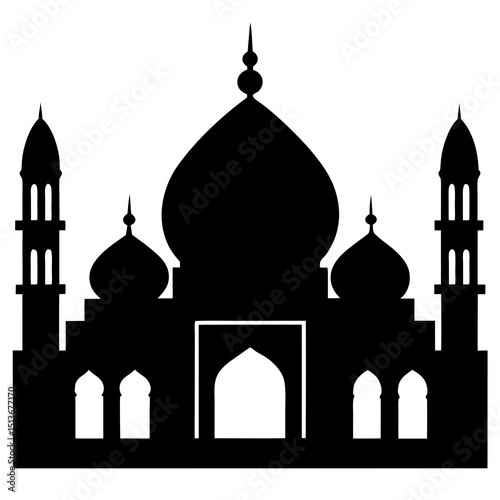 vector illustration of a mosque  
