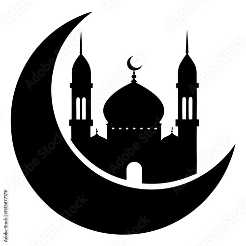 vector illustration of a mosque  