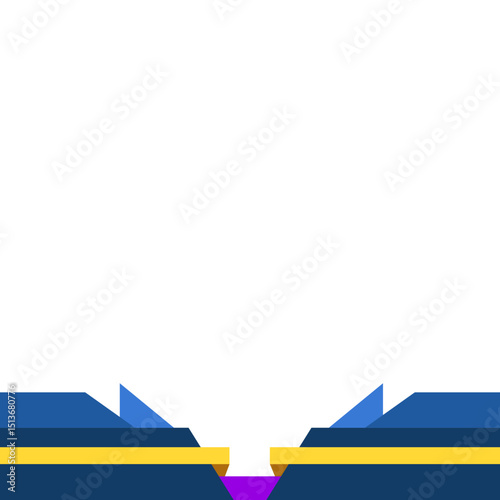 Geometric Footer