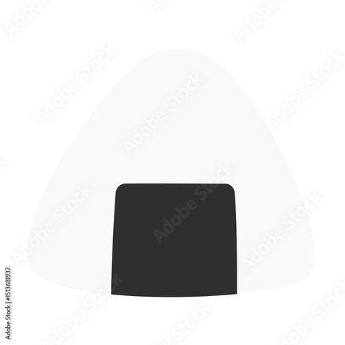 Onigiri flat icon. Onigiri vector illustration.