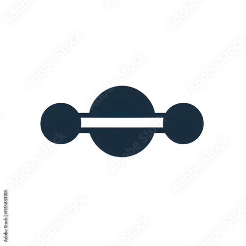 Abstract Molecular Structure Icon Science, Chemistry, Physics, Atom, Bond