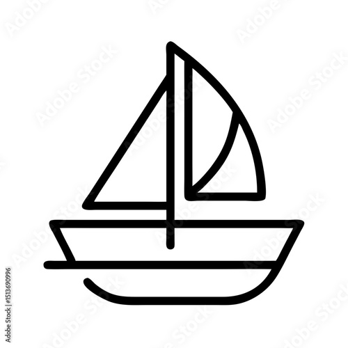 Marine Life, Nautical Elements line icon Vector of sea creatures, sailing, underwater exploration, sailboat, lighthouse, ship, anchor, compass, coral reef thin linear illustration.