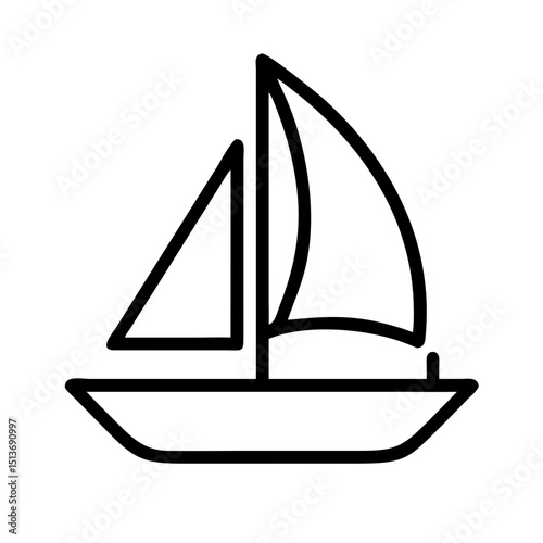 Marine Life, Nautical Elements line icon Vector of sea creatures, sailing, underwater exploration, sailboat, lighthouse, ship, anchor, compass, coral reef thin linear illustration.