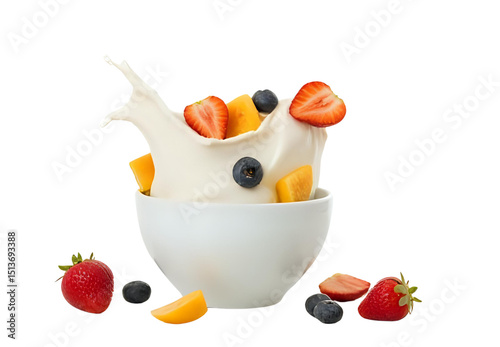 Yogurt and fruit
