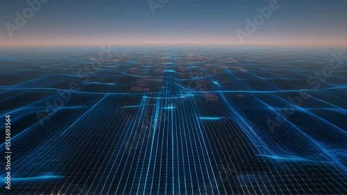 Data Streams Flowing,  Digital Waves Rise