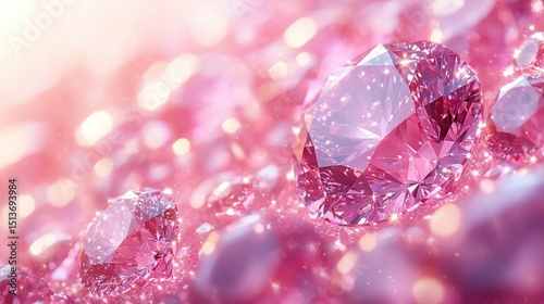 Sparkling pink diamonds