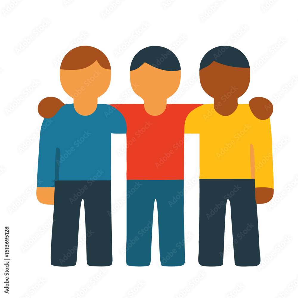Celebrating Unity Diverse Friends Embracing Togetherness Celebrating Unity Diverse Friends Embracing Togetherness