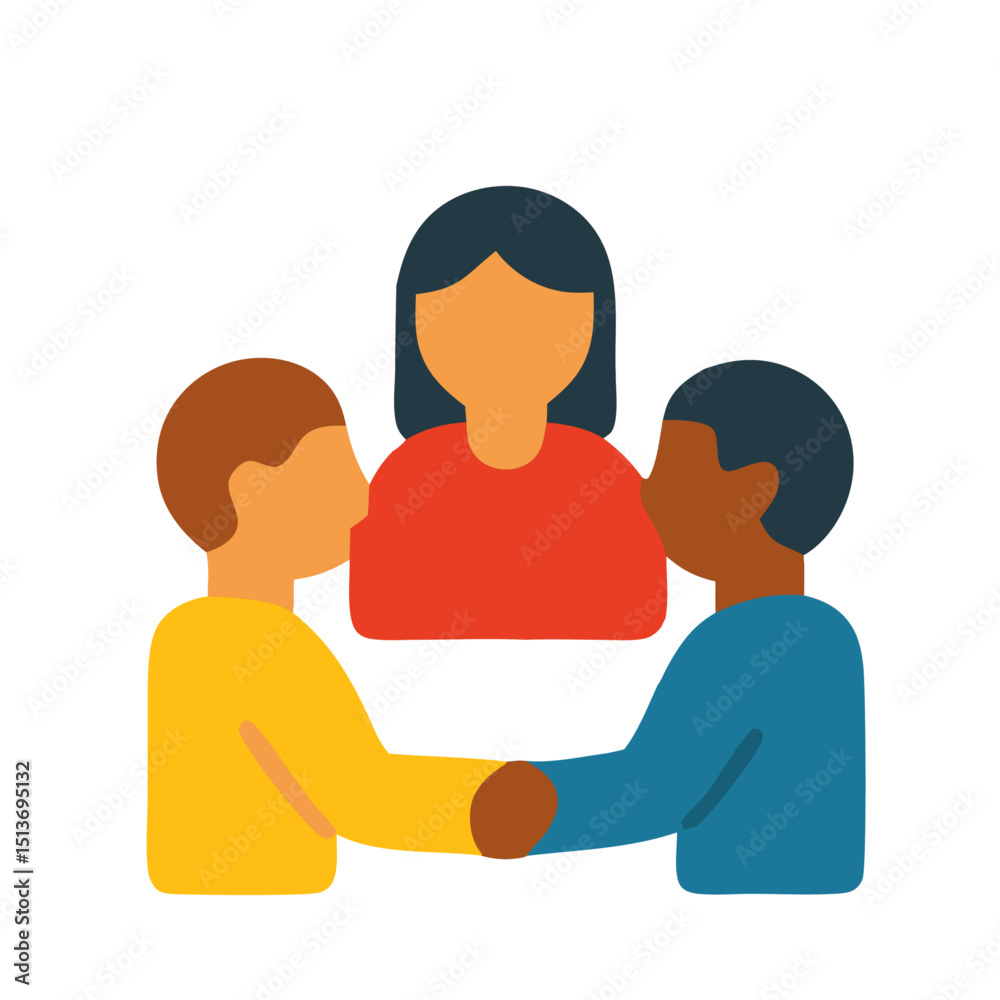 Fototapeta premium Diverse Team Collaboration Fostering Inclusive Teamwork and Successful Partnerships