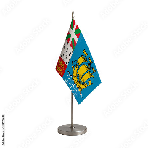 Saint Pierre and miquelon Table Flag