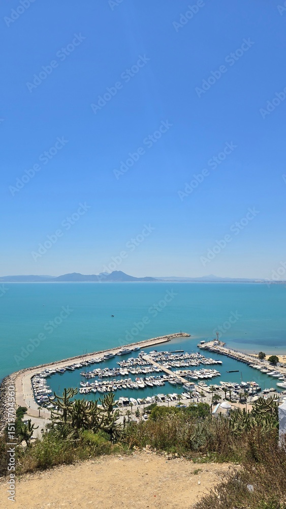 Naklejka premium beach and sea