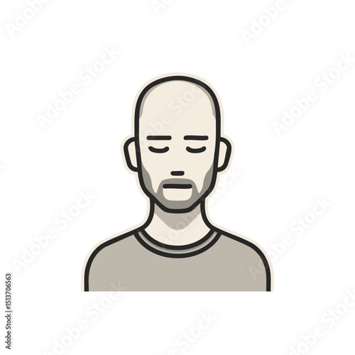 Free Download Modern Anonymous Headshot - Timeless Geometric Line Art - GFXLoad