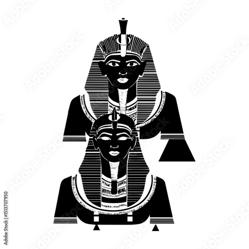 vector illustration of a ancient emperors