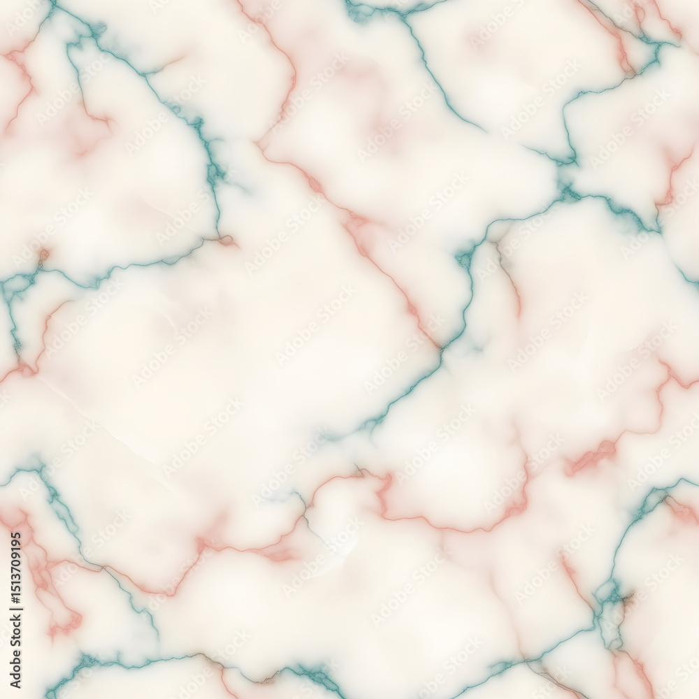 Naklejka premium Elegant Pink and Teal Marble Texture Background, tiles print pattern
