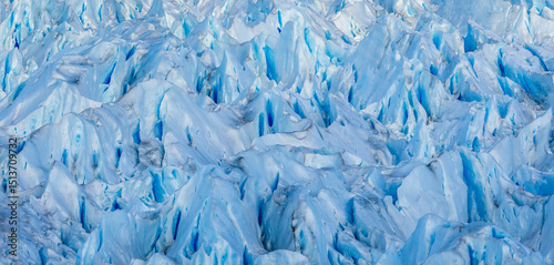 Taking an abstarct close-up of a glacier in Argentina 2