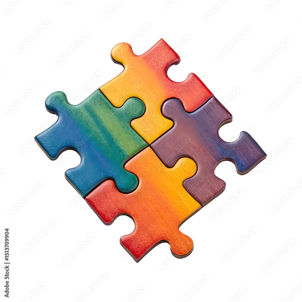 Fototapeta premium puzzle isolated on a transparent background