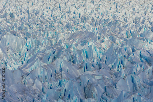 Taking an abstarct close-up of a glacier in Argentina 1