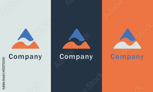 Modern Abstract 'A' Word Company Logo Design

