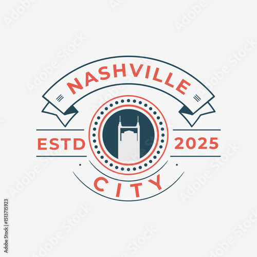 Wallpaper Mural Fun vector design of Nashville city silhouette suitable for stickers or prints	 Torontodigital.ca