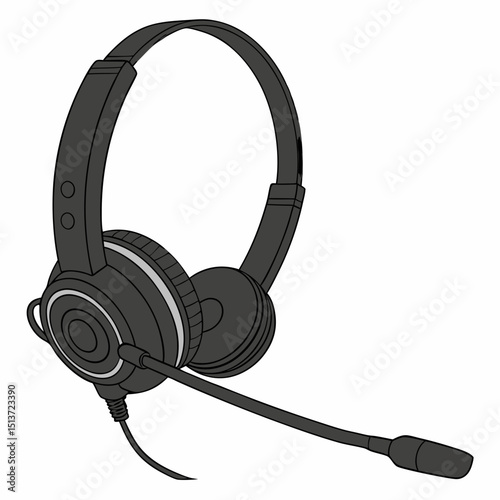 headphones isolated on white