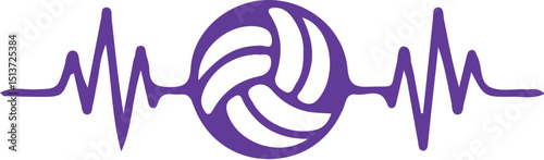 Volleyball vector design 
