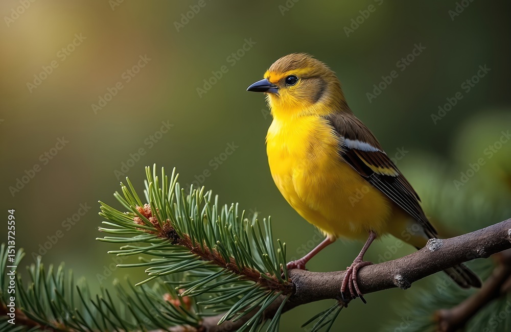 Yellowhammer bird Emberiza citrinella sits tree branch. Passerine bird with vibrant yellow plumage. Natural beauty, wildlife. Birdwatching photography, ornithology, nature. Yellowhammer bird Emberiza citrinella sits tree branch. Passerine bird with vibrant yellow plumage. Natural beauty, wildlife. Birdwatching photography, ornithology, nature.