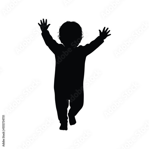 silhouette of a man with arms raised