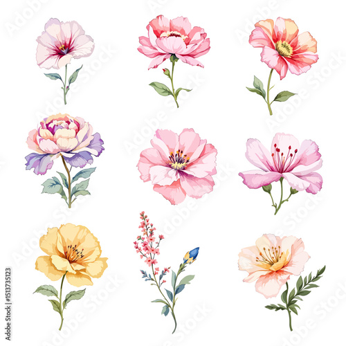 Charming spring flower arrangements blending roses daisies and wild blossoms in harmonious pastel tones