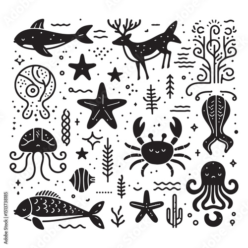 Sea animal vector