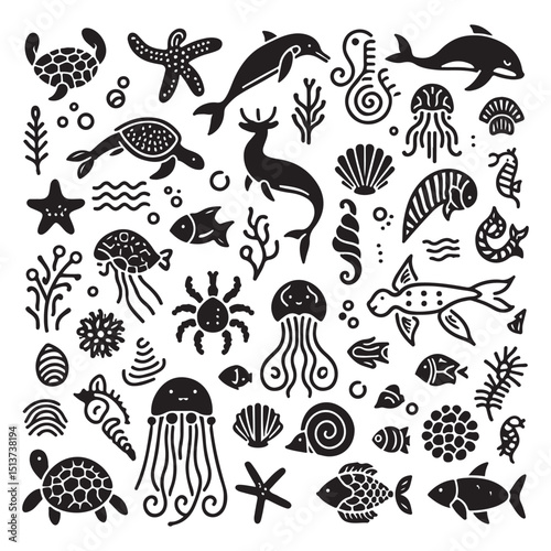 Sea animal vector