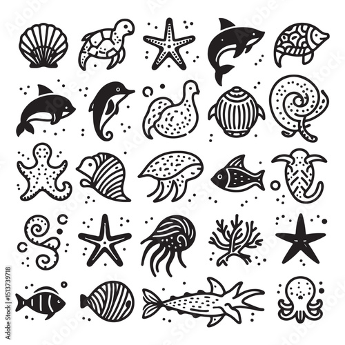 Sea animal vector